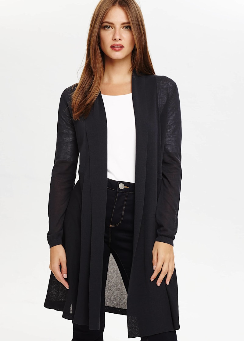 Louise Linen Longline Cardigan