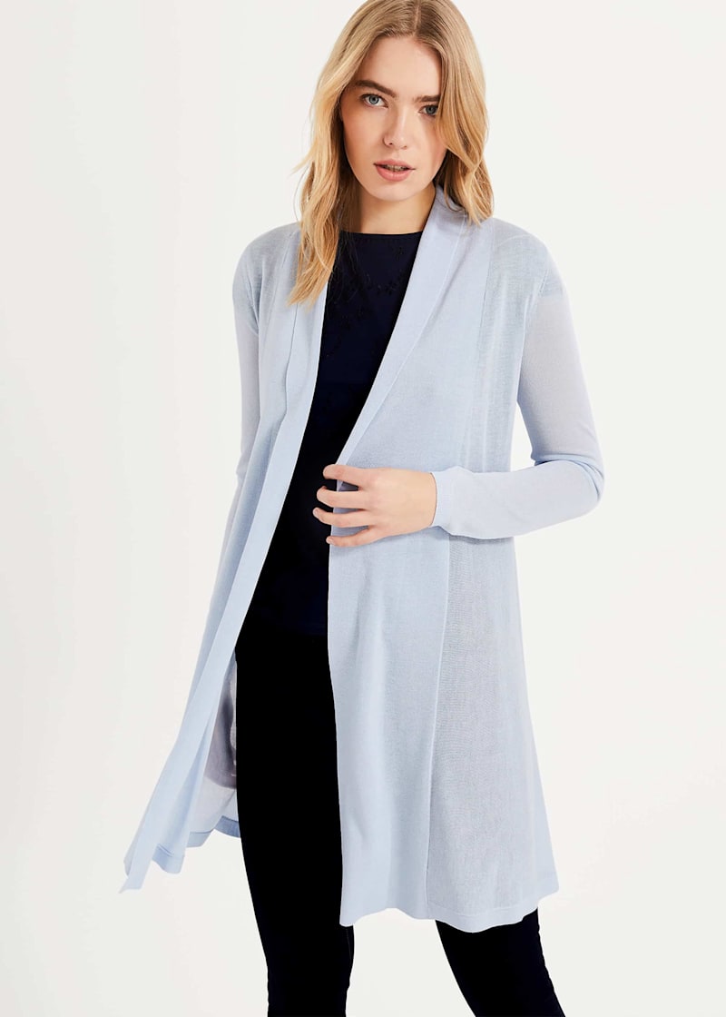 Phase eight lili longline cardigan navy shop