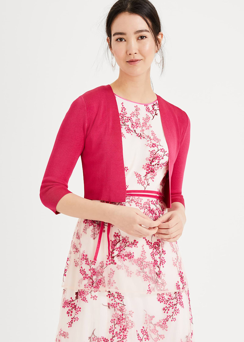 Phase eight salma knit jacket pink deals