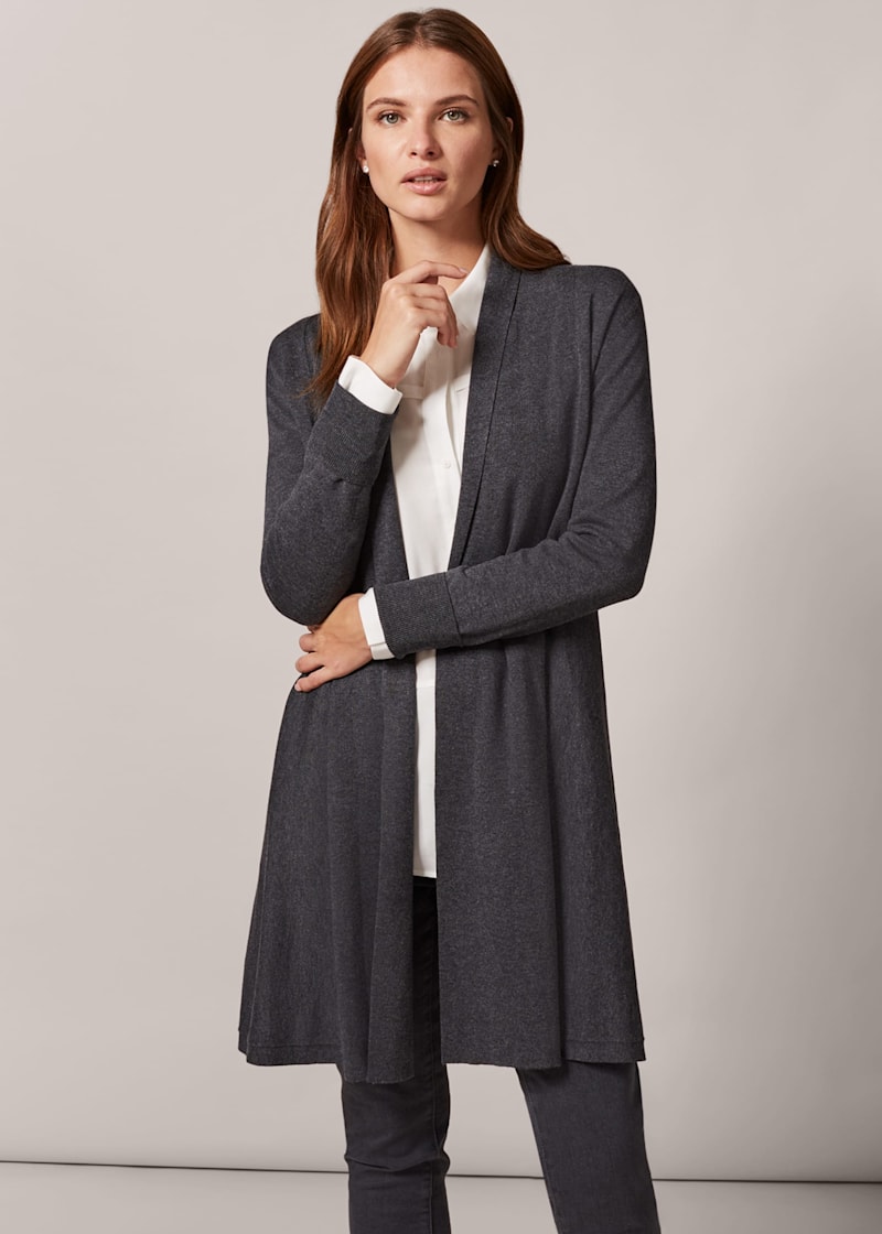 Louise Linen Longline Cardigan