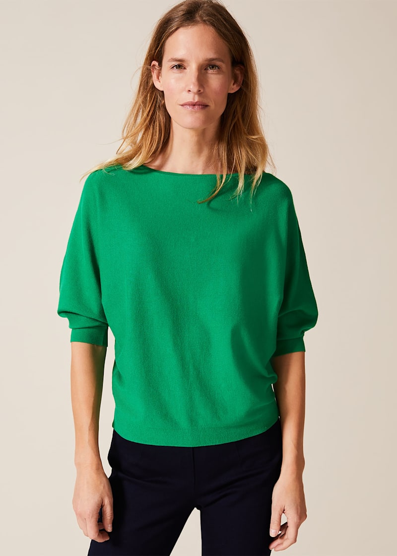 Cristine Batwing Knitted Top