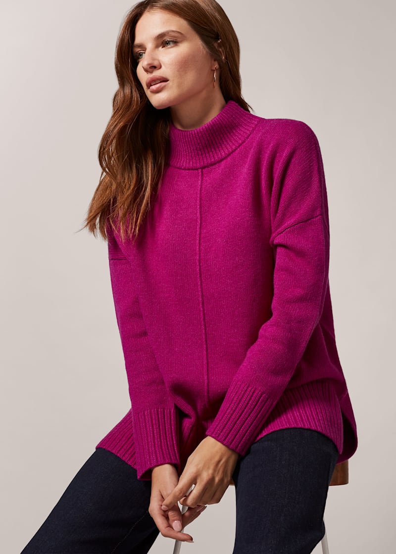 Turtle neck shop jumper women