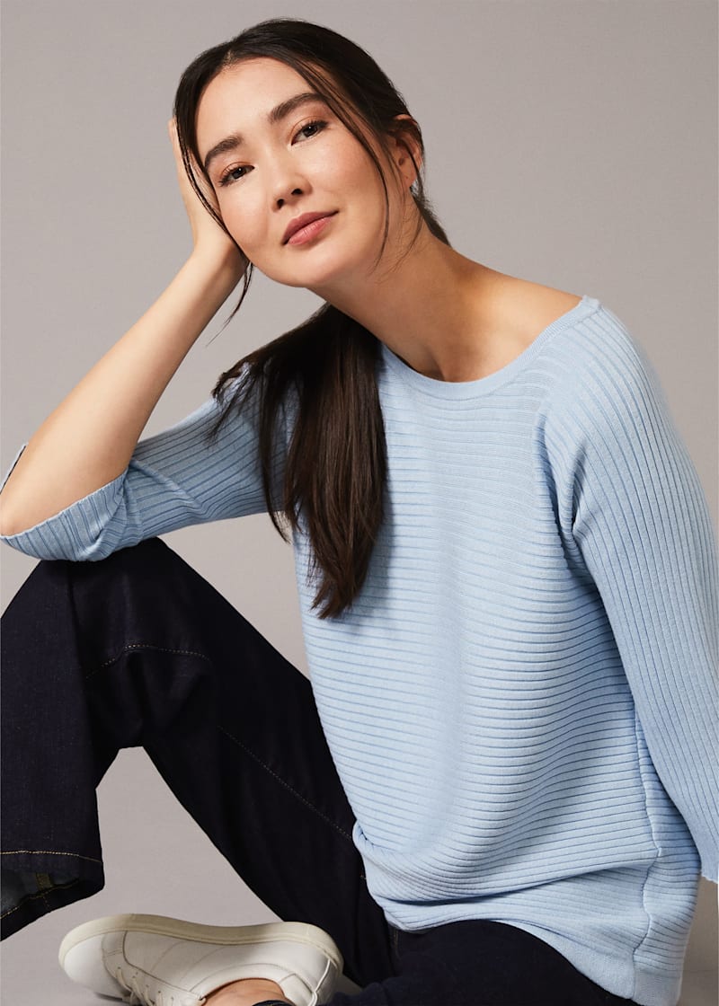 Alma Ripple Split Back Jumper | Phase Eight UK