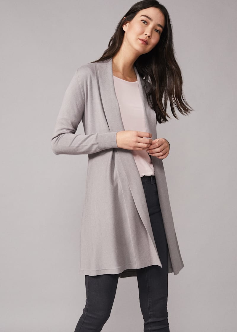 Louise Linen Longline Cardigan