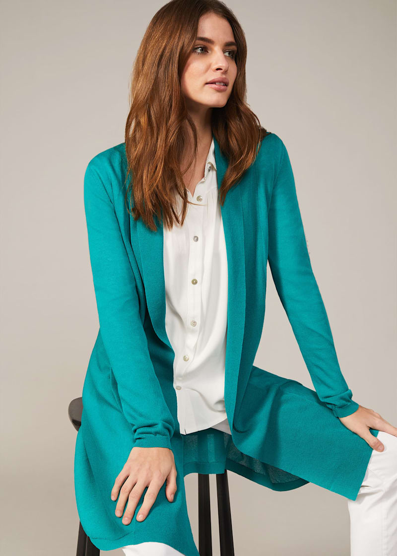 Women's sheer long cardigan discount
