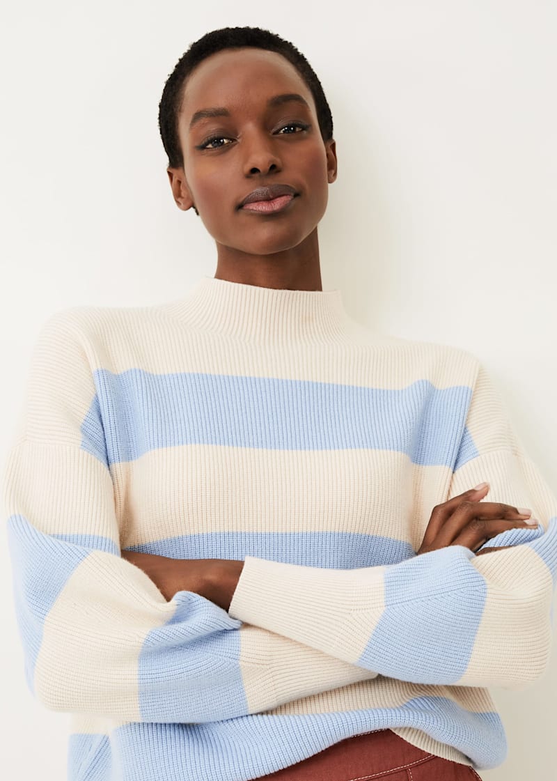 Striped chunky sweater clearance