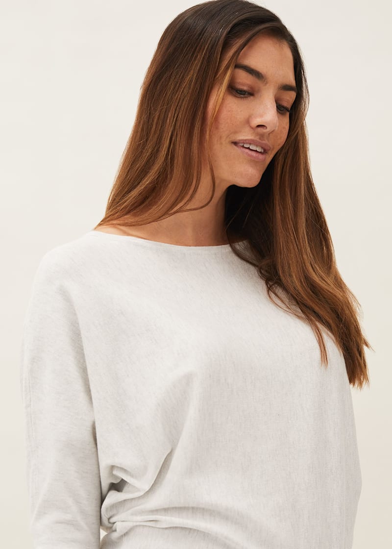 Long fine knit jumper store
