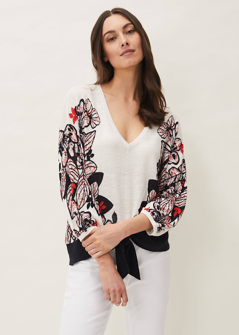 Front tie jumper sale