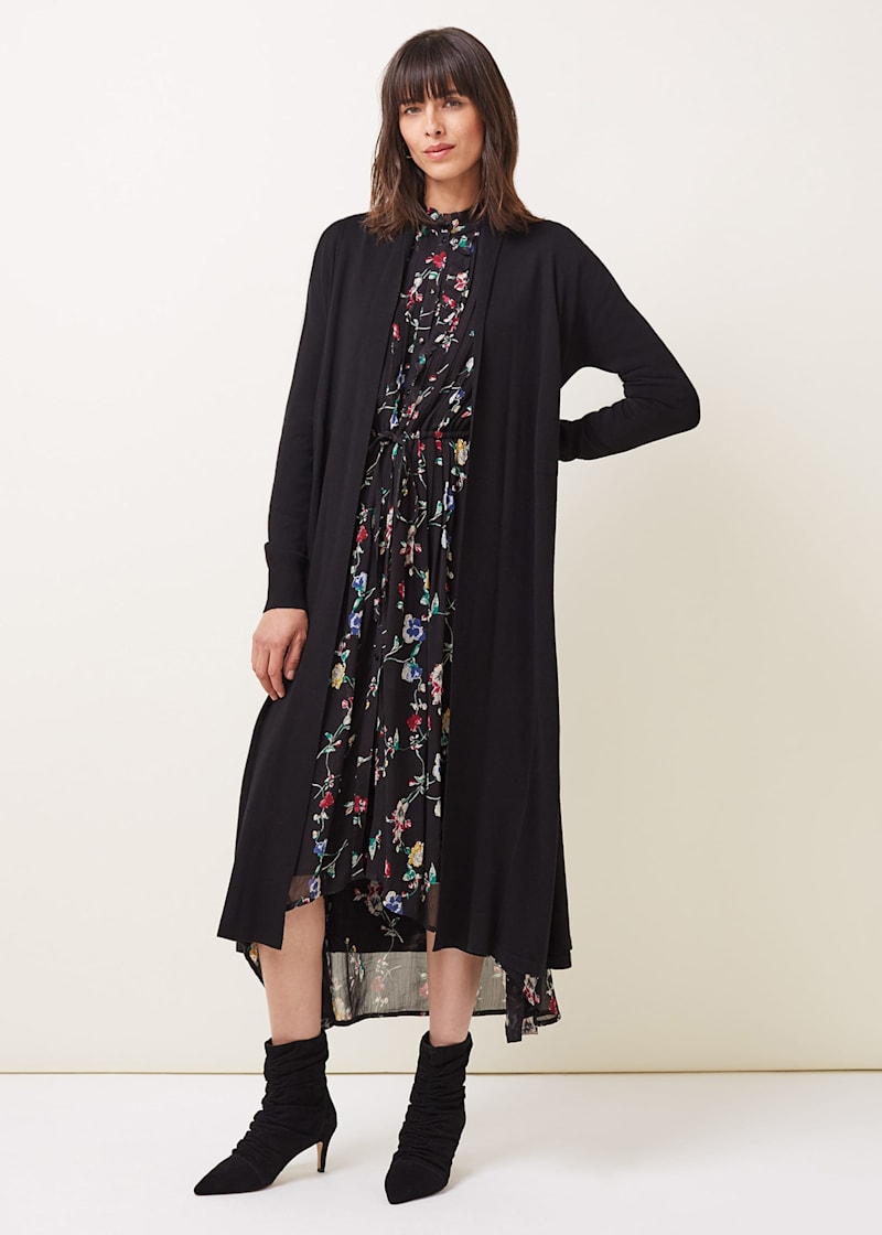 Black maxi cardigan 2025
