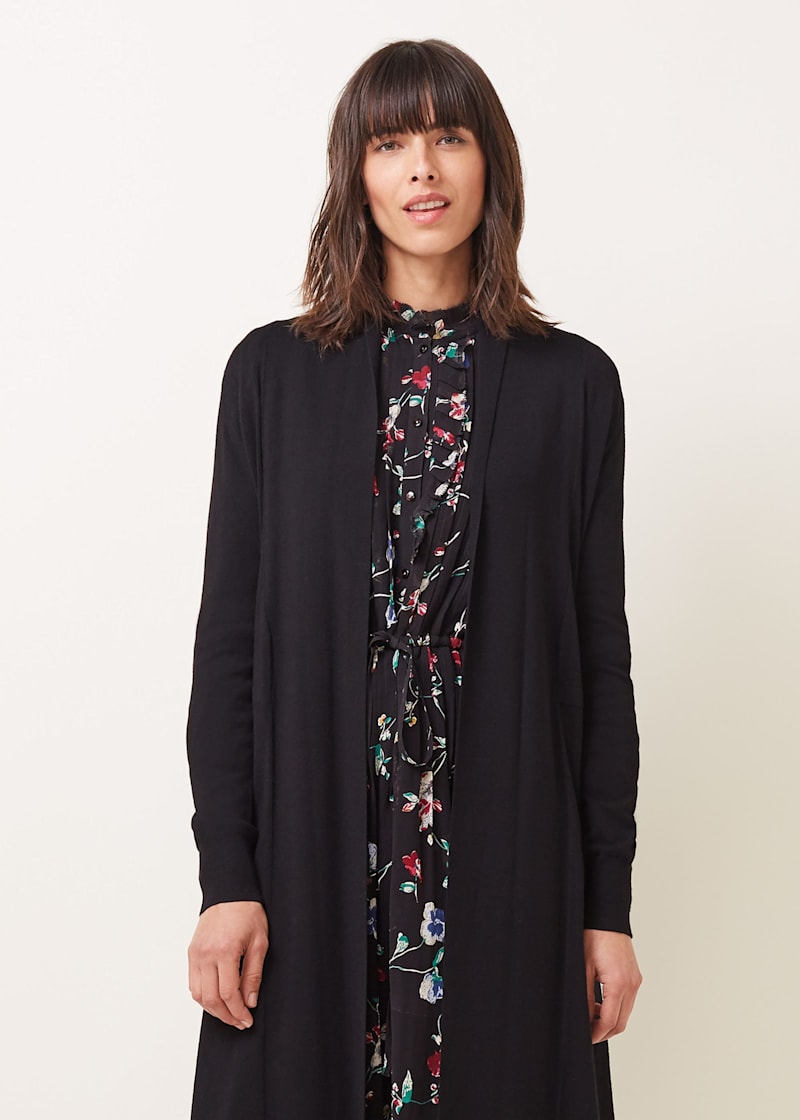 Long black new arrivals maxi cardigan