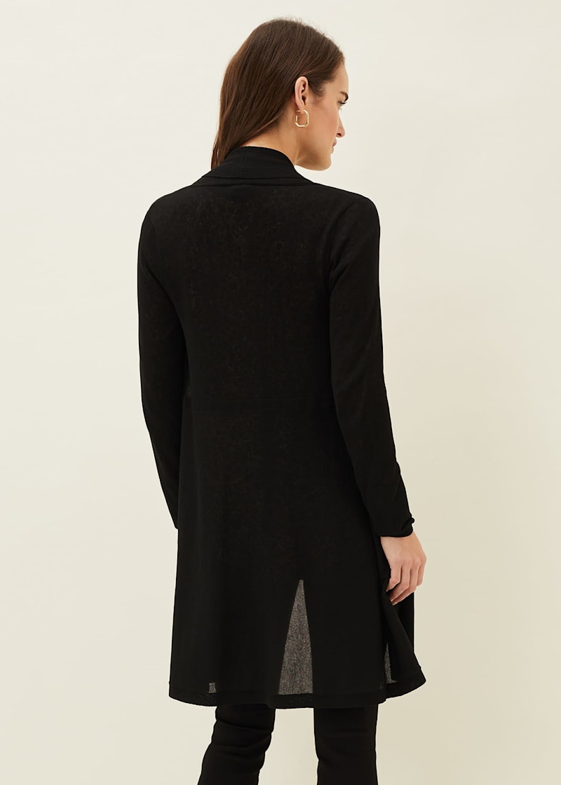 Long sheer sweater hot sale