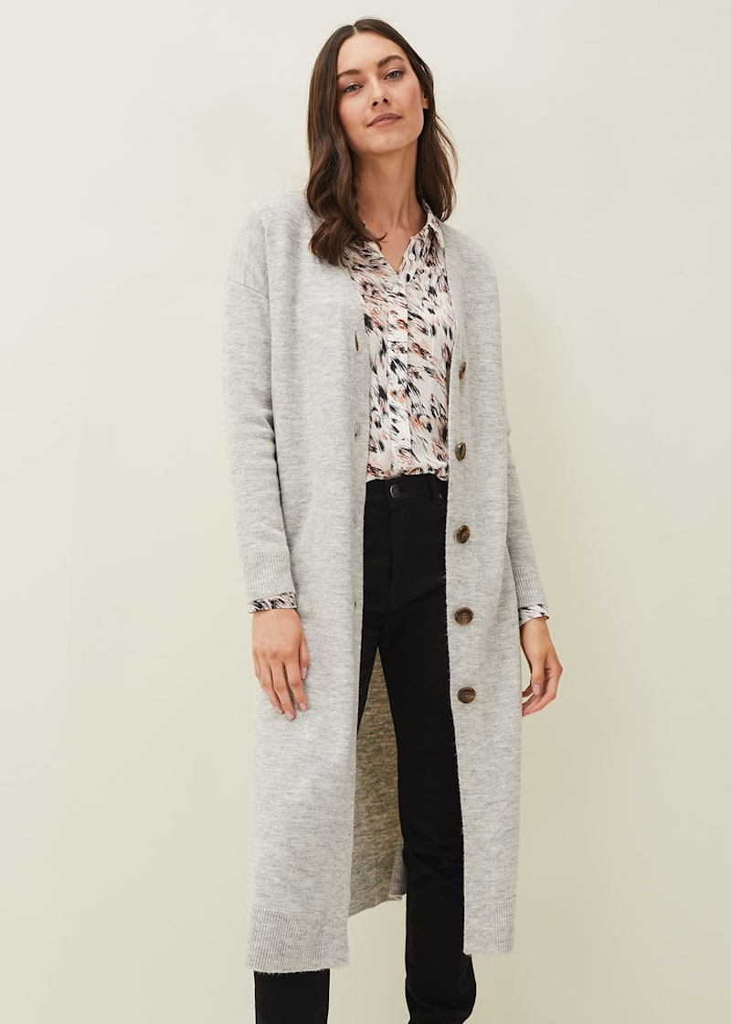 Maxi cardigan wool hotsell