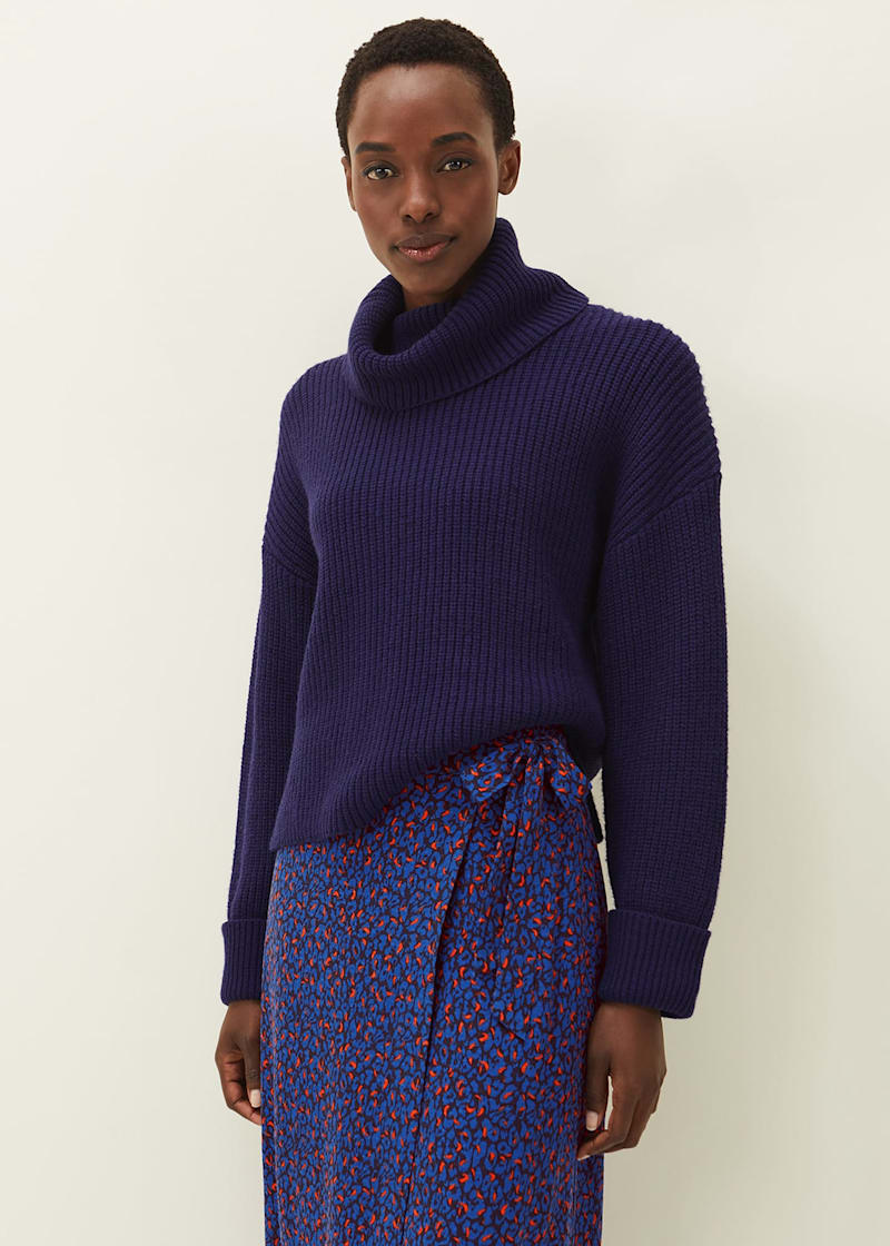 Navy chunky hot sale jumper