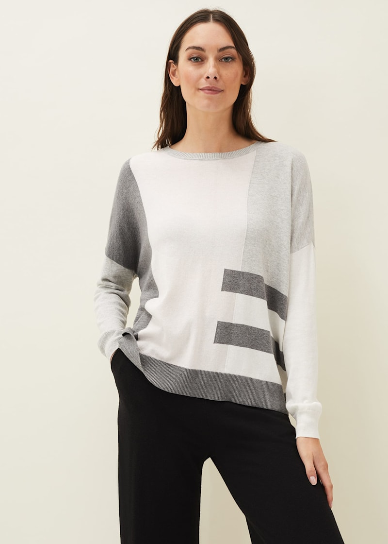 Striped on sale coloured jumper