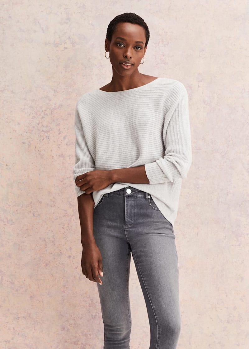 Grey cashmere jumper womens deals