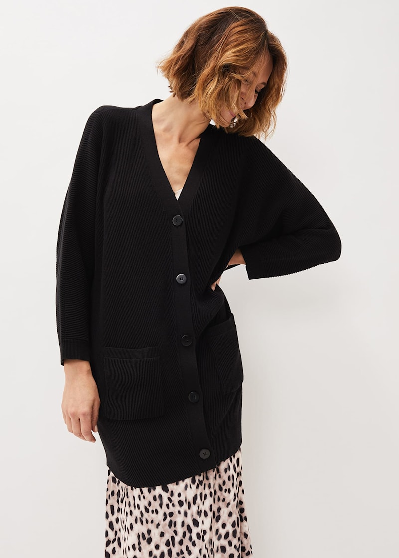 Longline cocoon cardigan sale