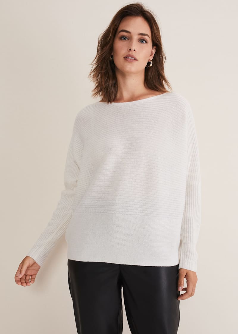 Grey cashmere jumper discount
