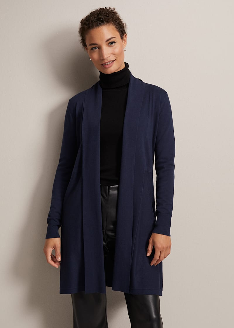 Phase eight navy deals cardigan