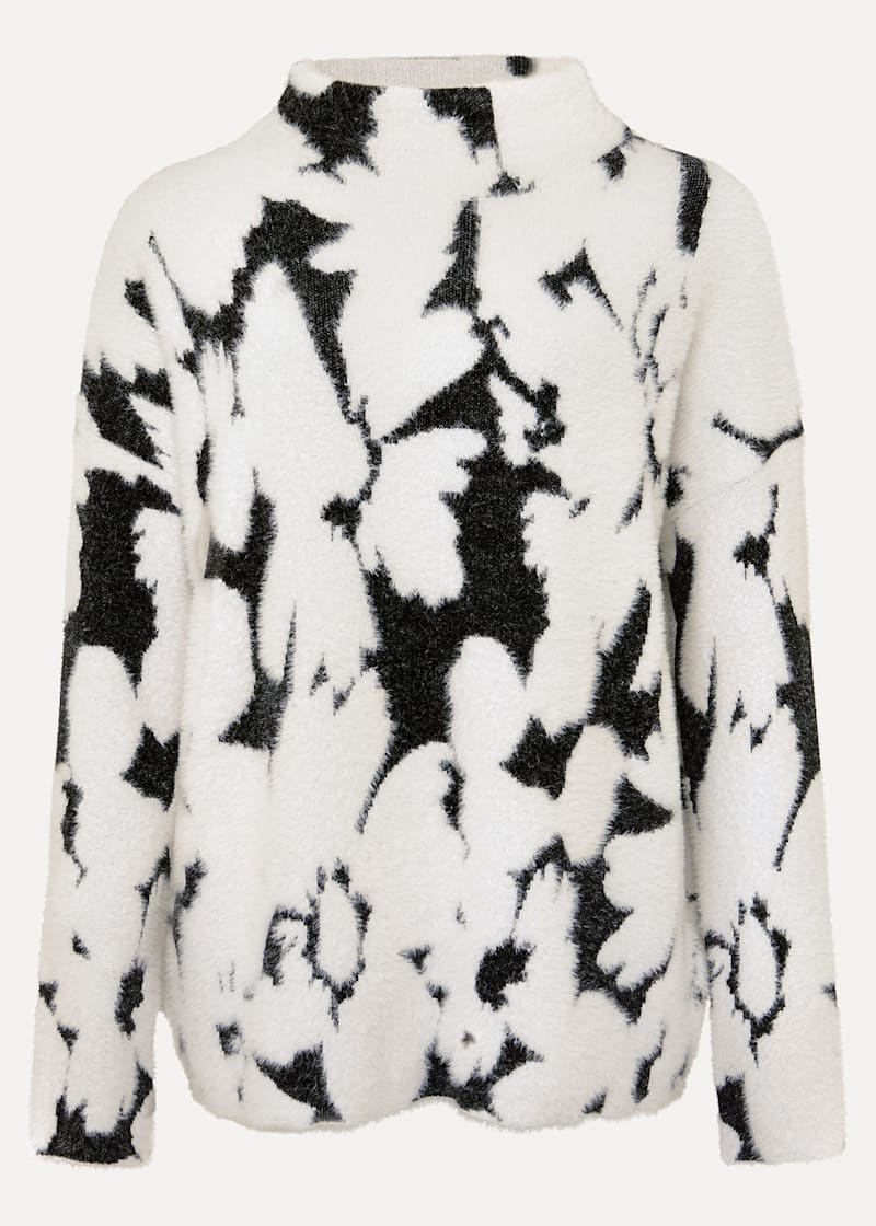 Paigey Floral Jacquard Fluffy Jumper | Phase Eight UK