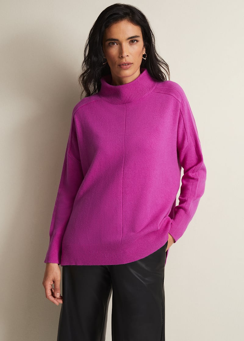 Cashmere funnel best sale neck jumper