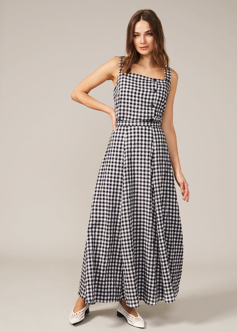 Gingham cami online dress