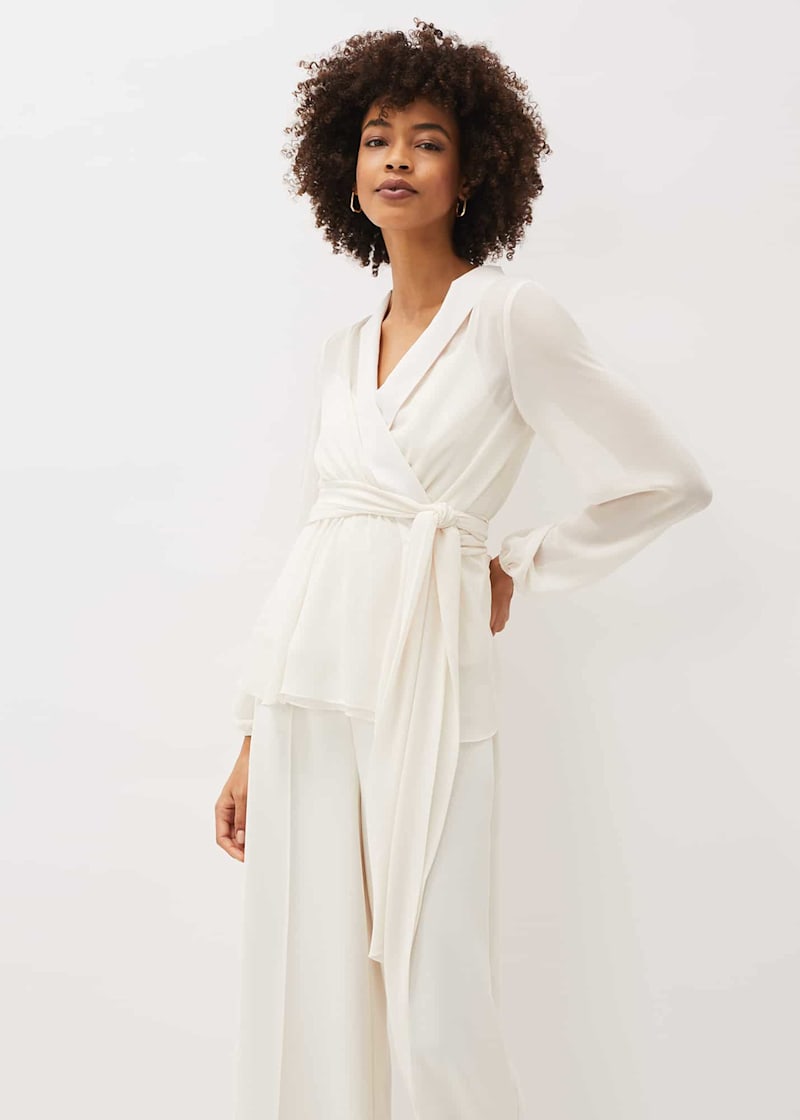 Sheer wrap with sleeves sale