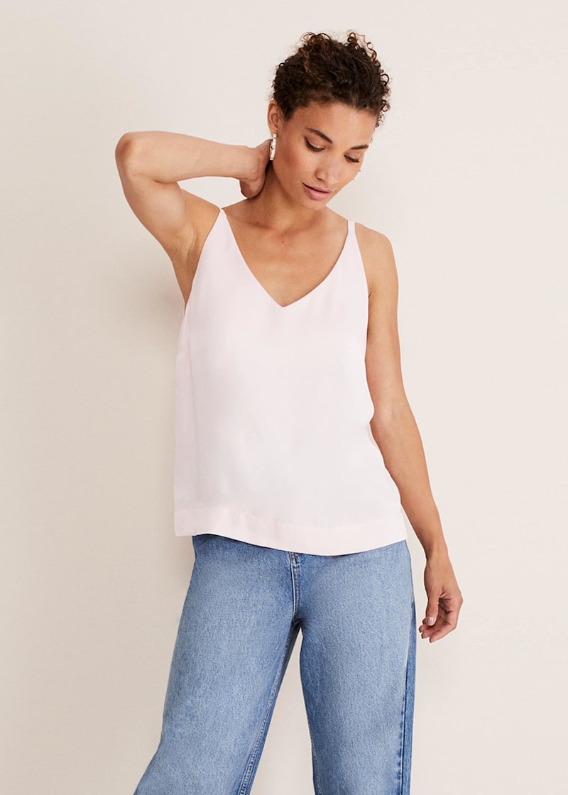 High neck cami top deals