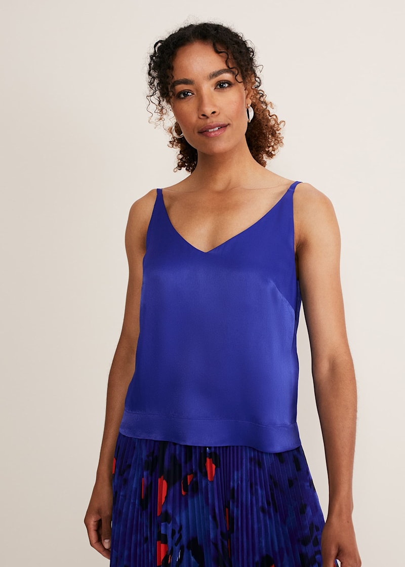 Blue camisole top clearance