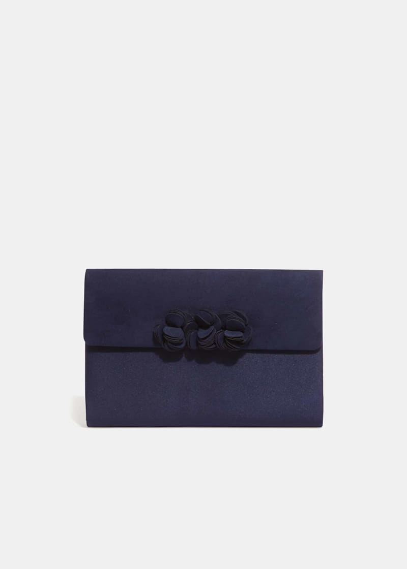 Debut navy clutch bag best sale