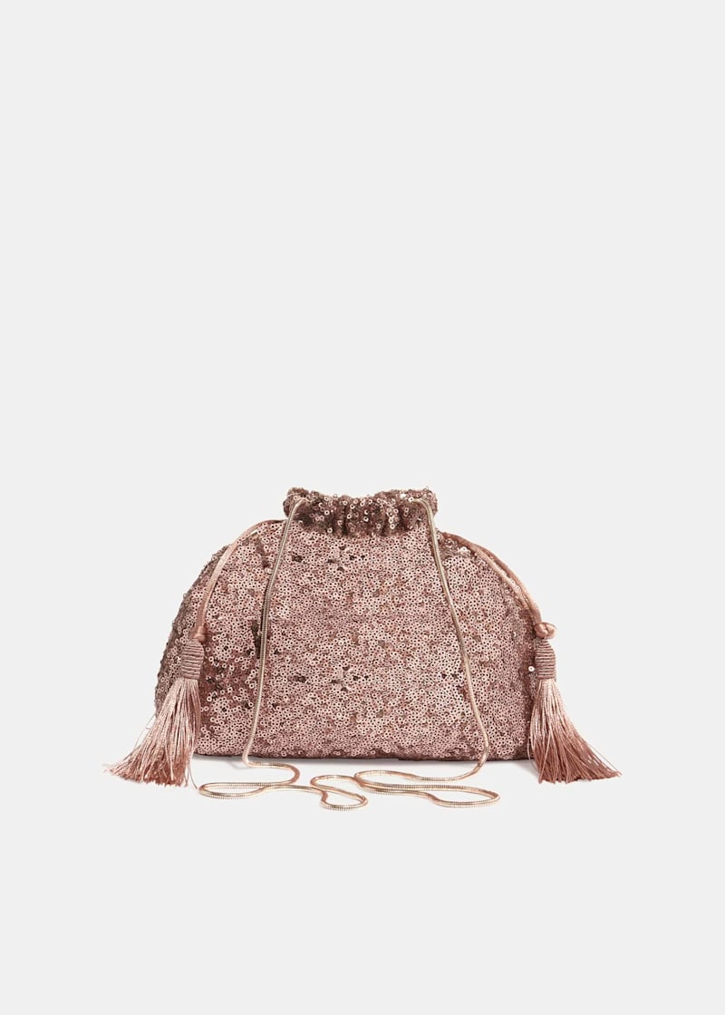 Georgina Sequin Drawstring Bag