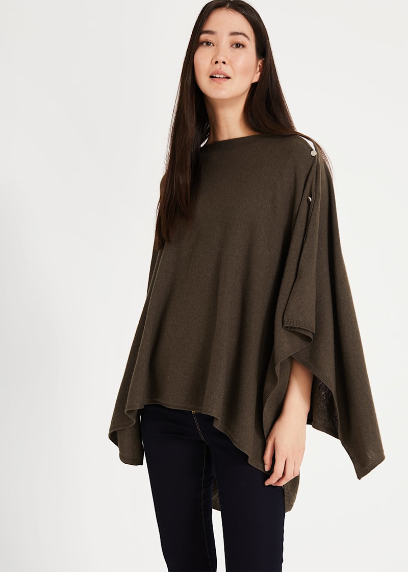 Cashmere top blend poncho