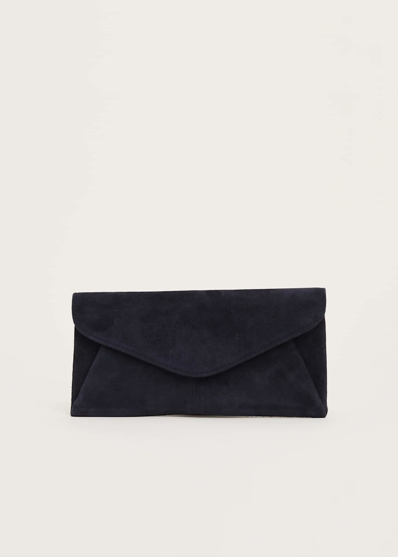 Wendie Envelope Clutch aus Wildleder