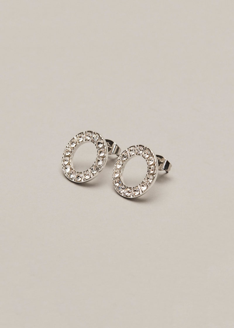 Sparkle circle earrings deals