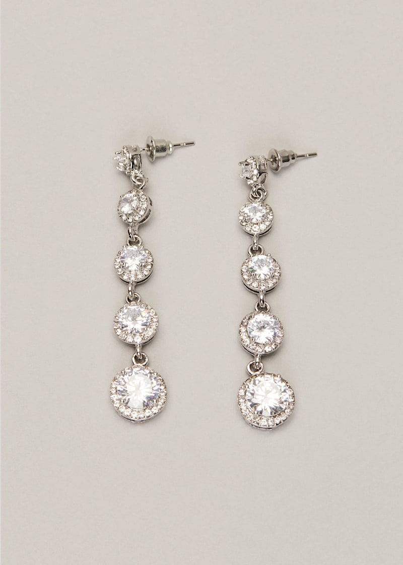 Cara Crystal Drop Earrings