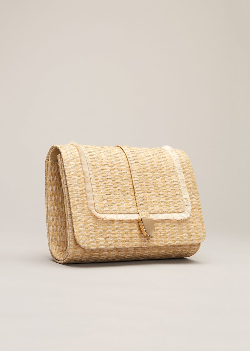 Clutch raffia top