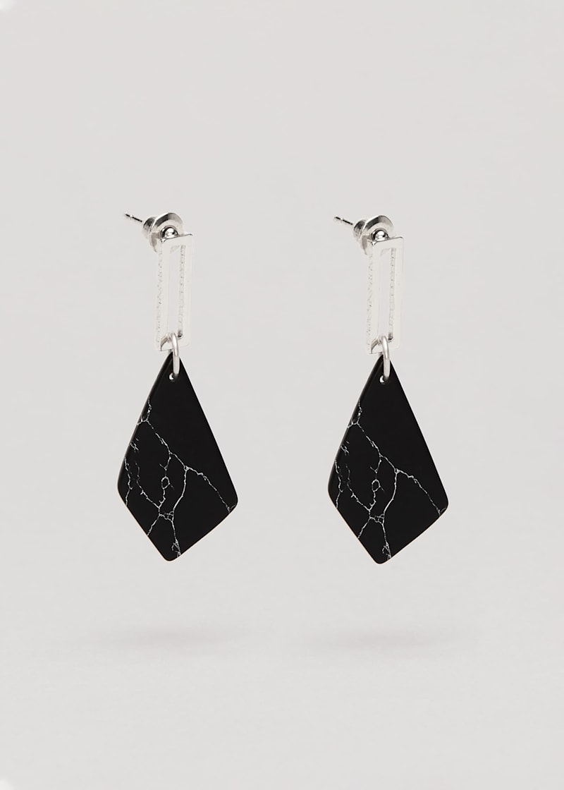 Stylish black earrings cheap