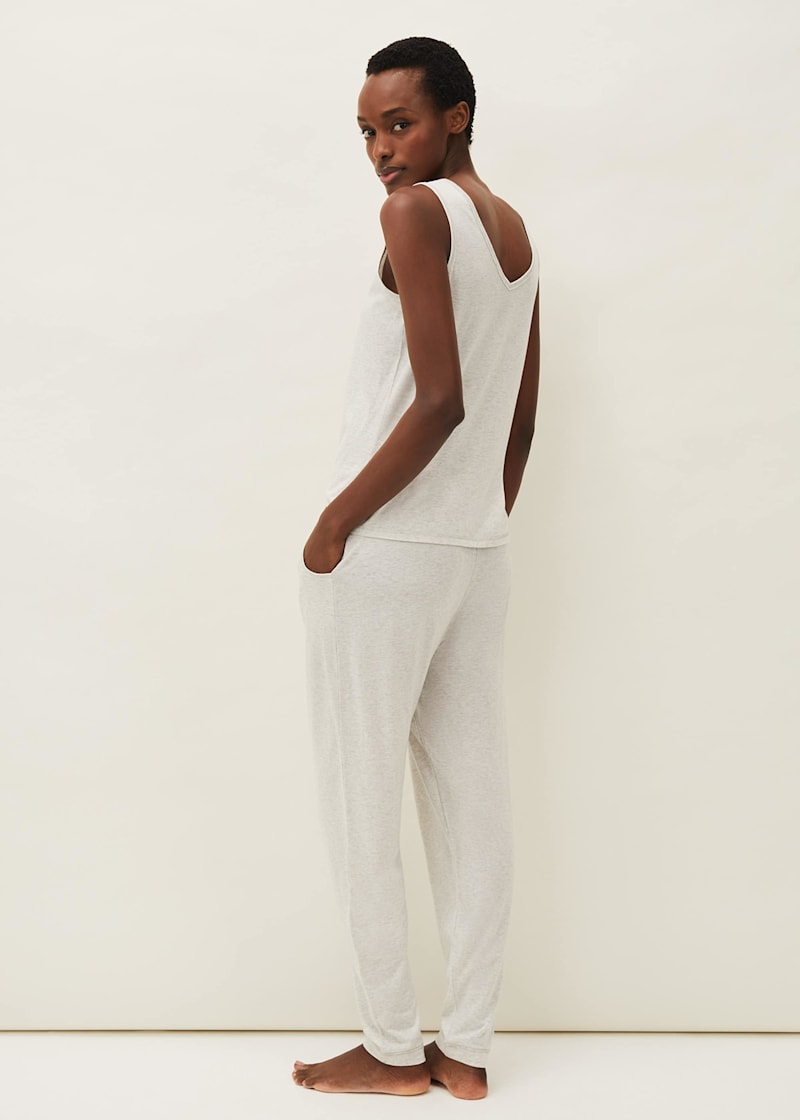 Pyjama vest tops with support hot sale