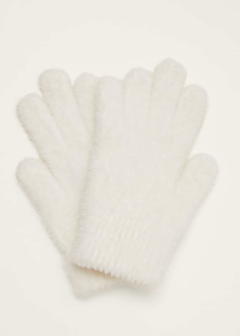 White puffy gloves 2025