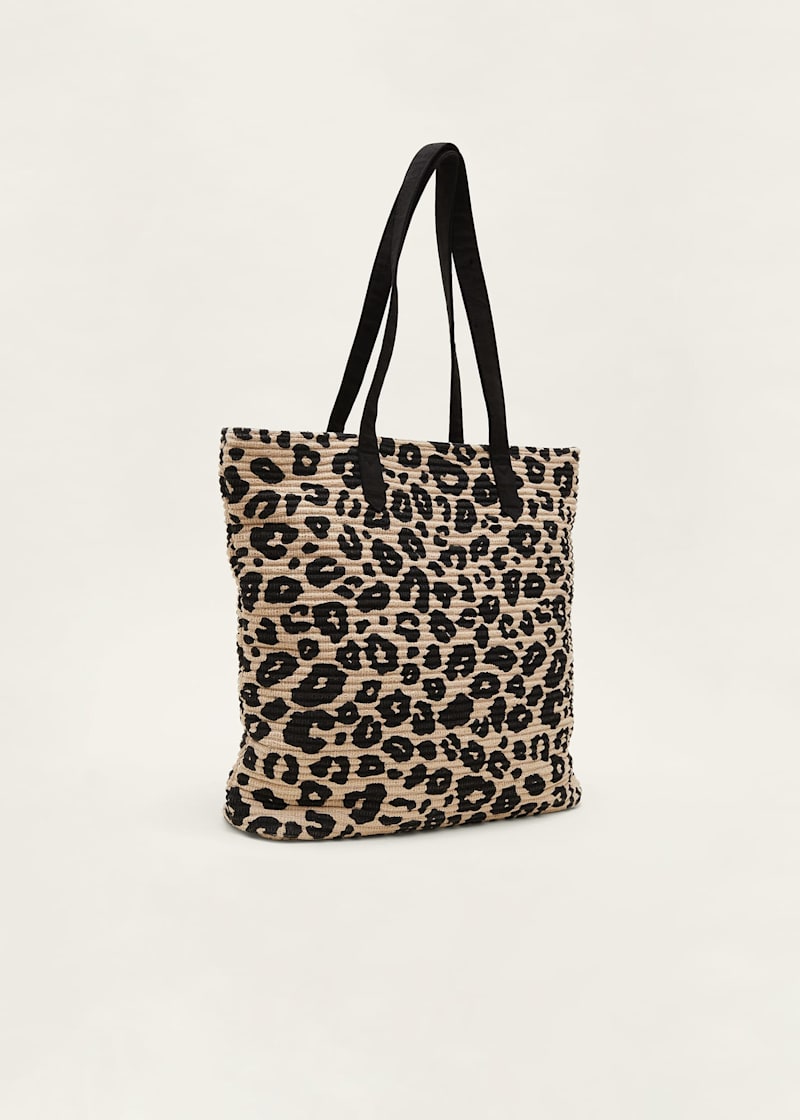 Black and white animal print bag sale