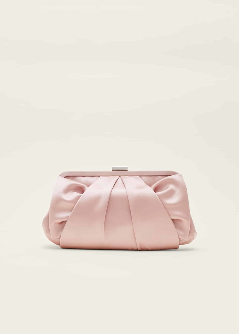 Pink sparkly hotsell clutch bag