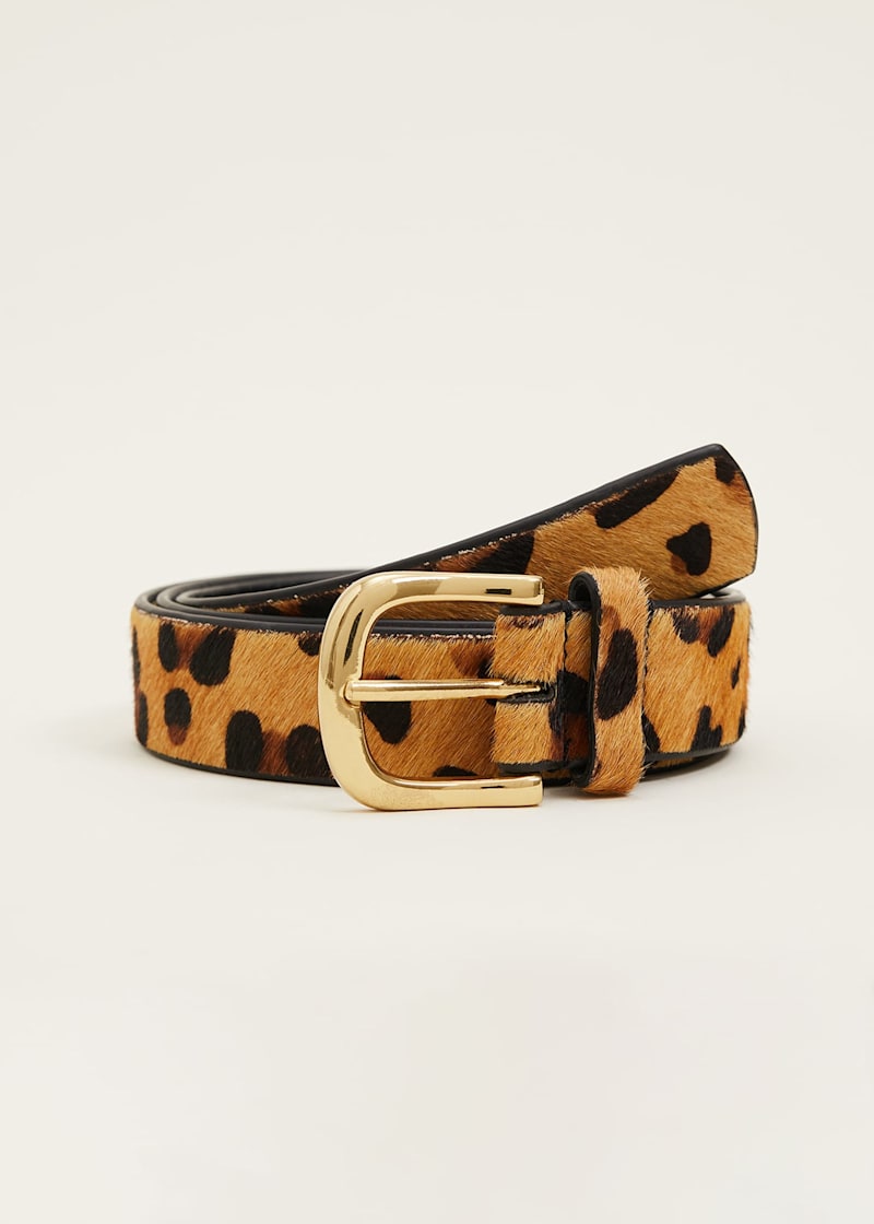 Leopard Print Waist Belt