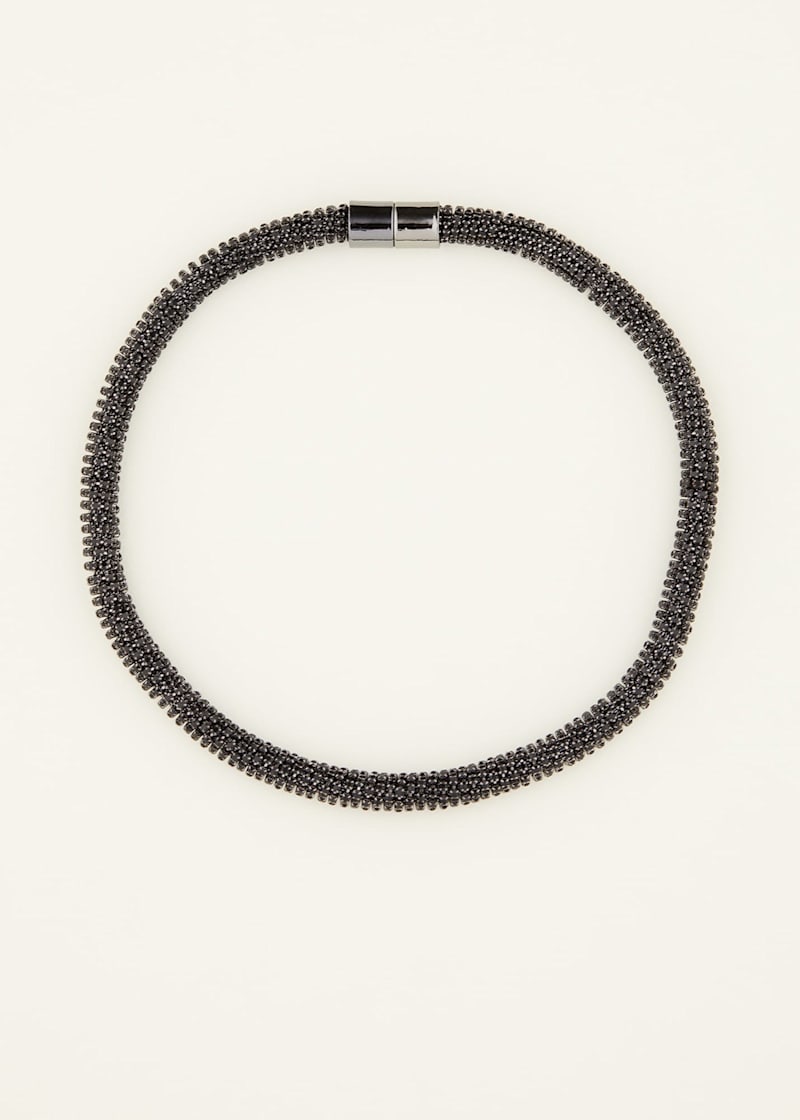Black on sale sparkly necklace