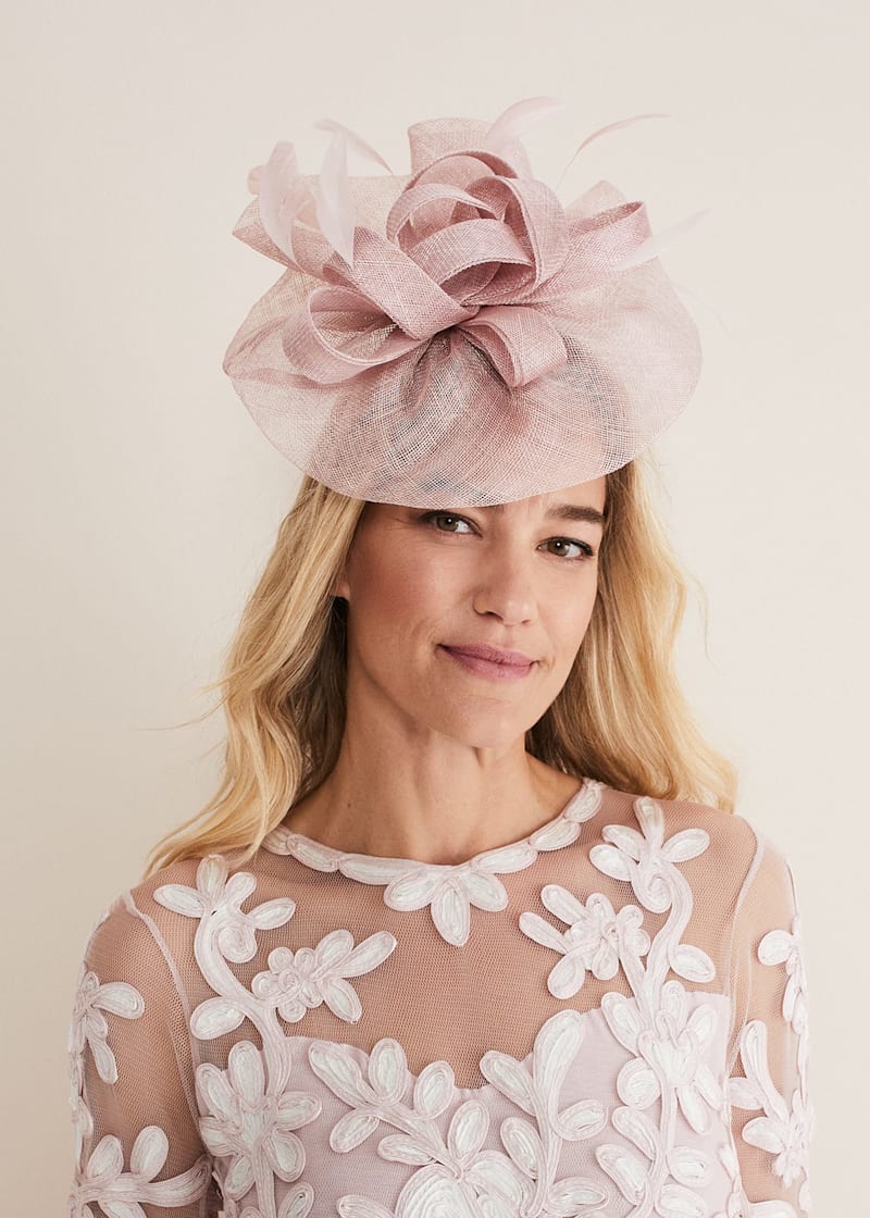 Blush Pink Oversized Fascinator