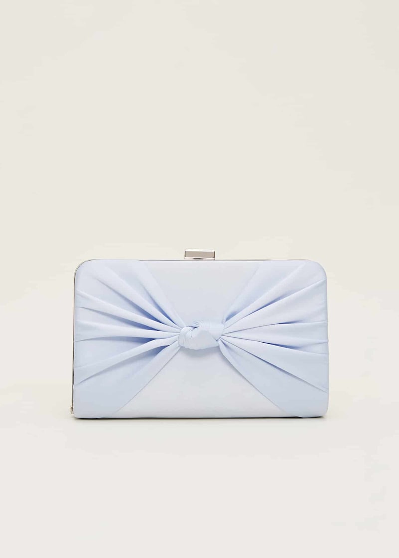 Pastel blue clutch bag sale