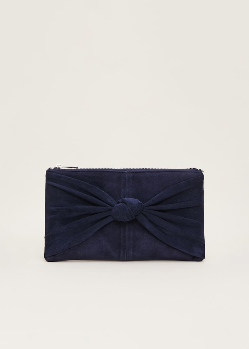 Navy Suede GoSee Bag