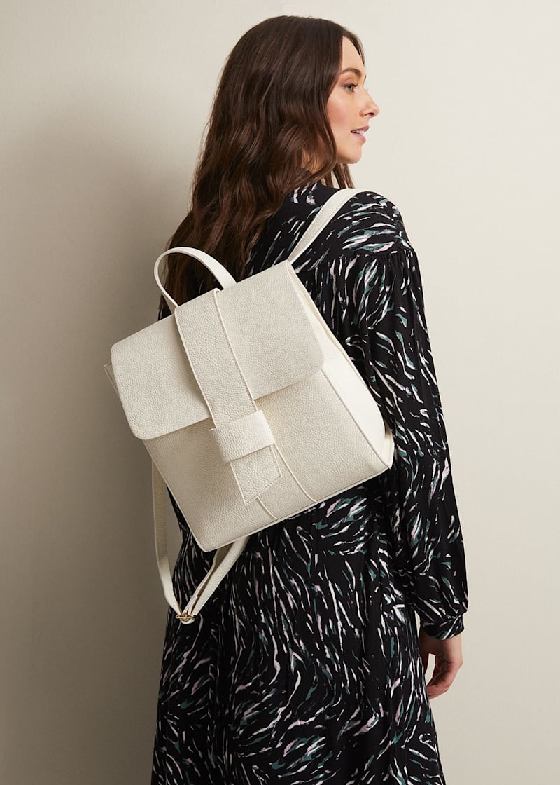H&m leather backpack discount