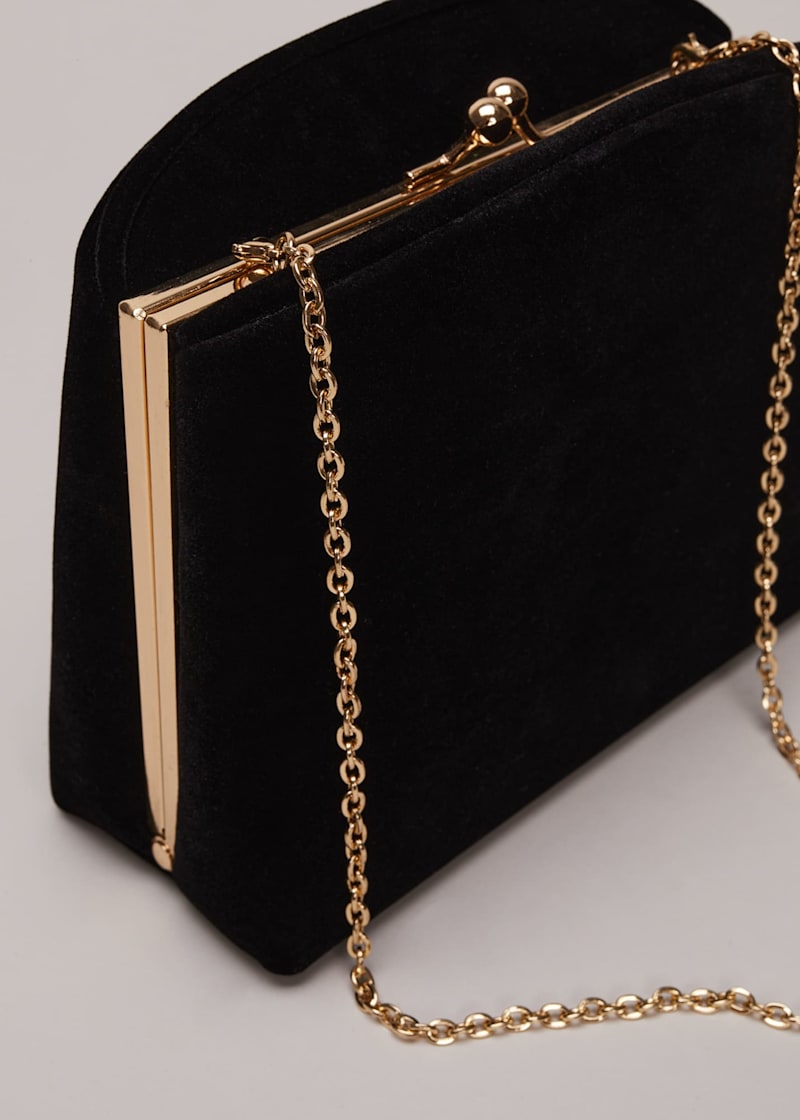 Next black clutch bag clearance