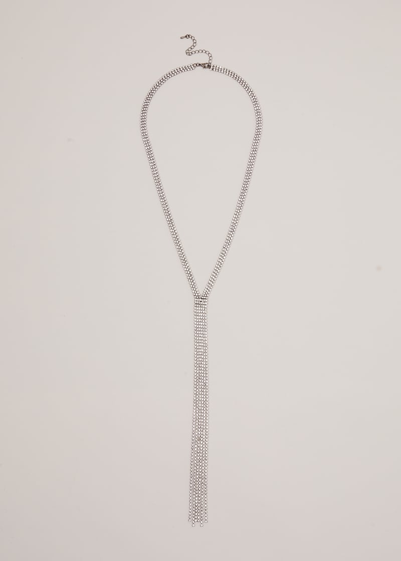 Long Sparkle Lariat Necklace | Phase Eight UK