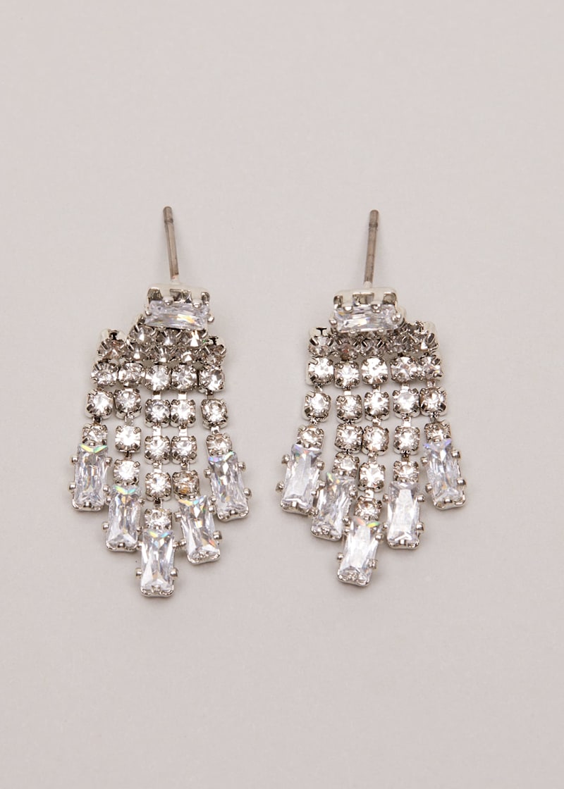 Silver sparkly 2025 earrings