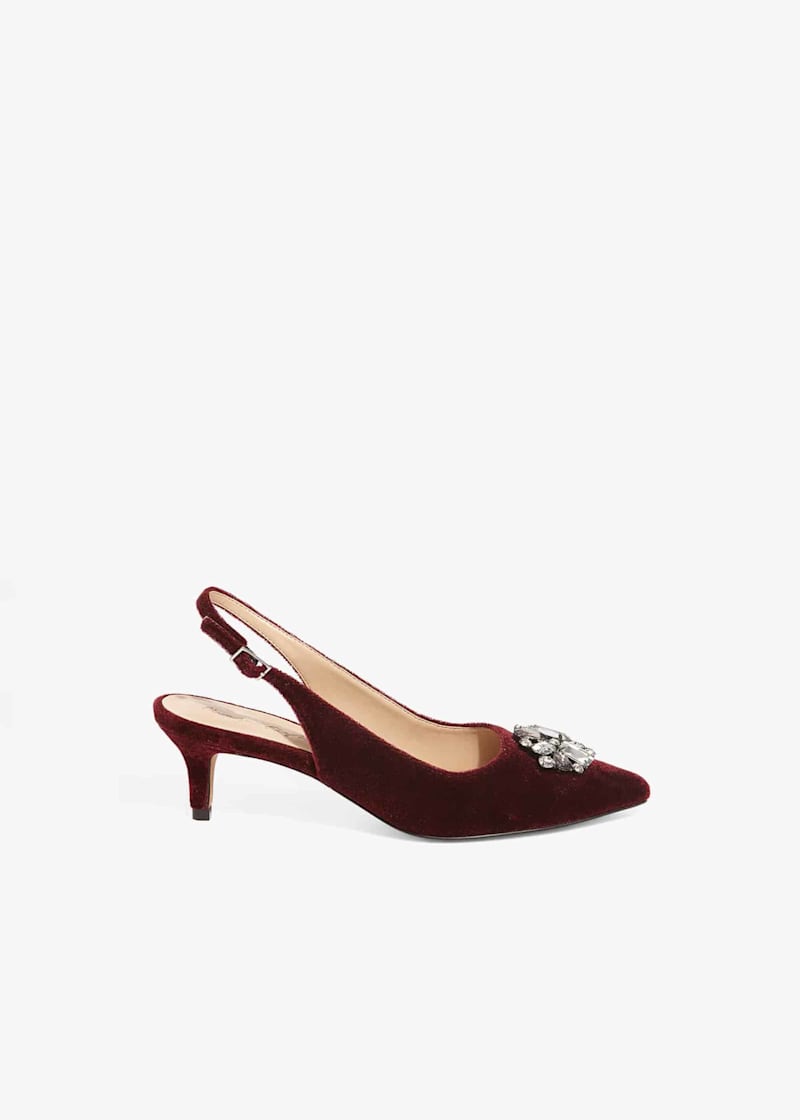 Jeweled kitten heels deals